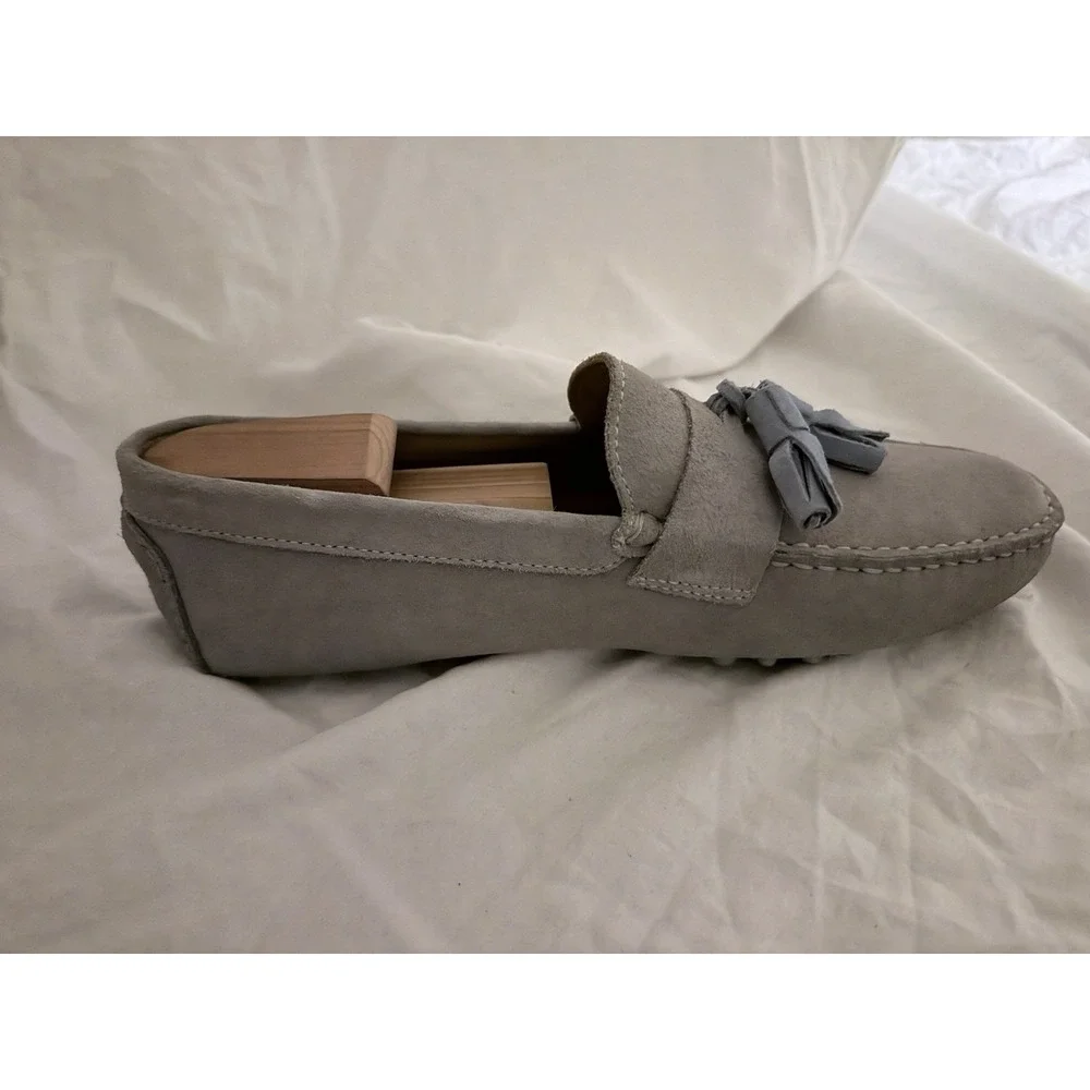 Bobbies Paris Suede Driving Tassel Loafers - Men's EU 41 (US 8)